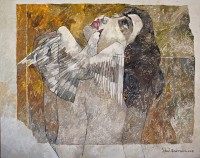 Iqbal Durrani, Ecstatic Encounters, 24 x 30 Inch, Oil on Canvas, Figurative Painting, AC-IQD-038